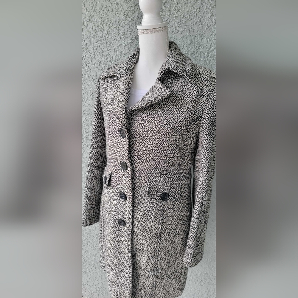 Giacca Elegant Wool Blend Coat Classic Tailored Design